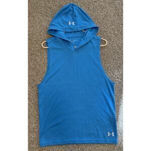 Under Armour Hoodie Blue Sleeveless Size S